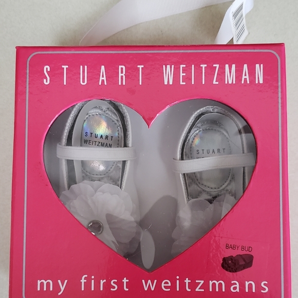 Infant Girl's Stuart Weizman 'Baby Bud' Crib Shoe - Picture 4 of 5